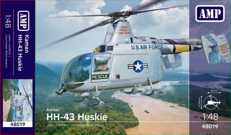 Акція на Модель Amp Вертоліт Kaman HH-43 Huskie (AMP48019) від Y.UA