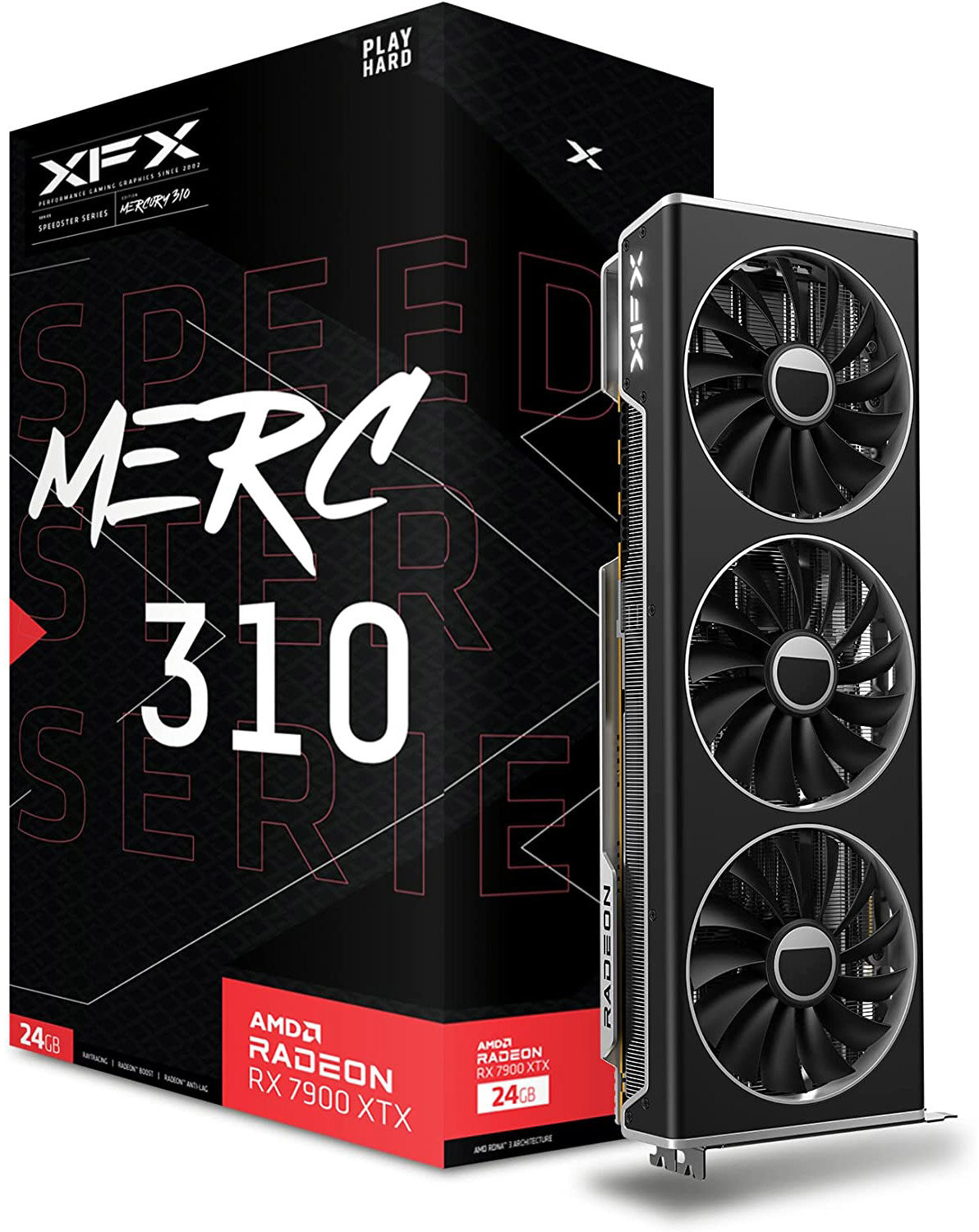 Акція на Xfx Speedster Merc 310 Amd Radeon Rx 7900 Xtx Black Edition (RX-79XMERCB9) від Stylus