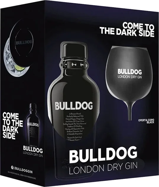 Акція на Джин Bulldog London Dry Black в подарочной упаковке с бокалом 40% 0.7 л (EV5425008643434) від Stylus