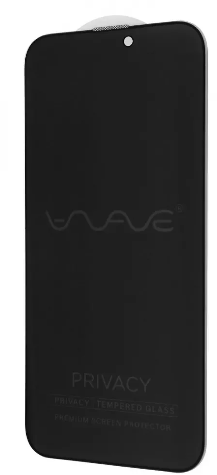 

Wave Tempered Glass Privacy Black for iPhone 15