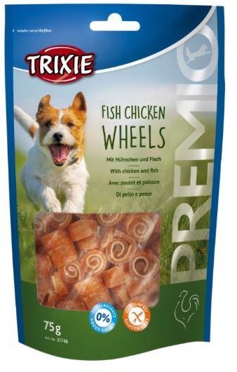 

Лакомство для собак Trixie Premio Fish Chicken Wheels с курицей и рыбой 75 г (4011905317489)