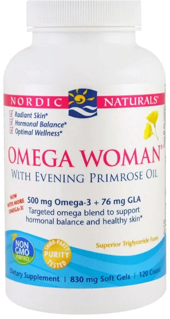 

Nordic Naturals, Omega Woman, With Evening Primrose Oil, 830 mg, 120 Soft Gels (NOR-01780)