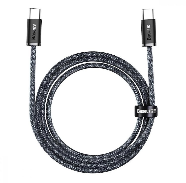 Акція на Baseus Cable USB-C to USB-C Dynamic Series 100W 2m Slate Gray (CALD000316) від Y.UA