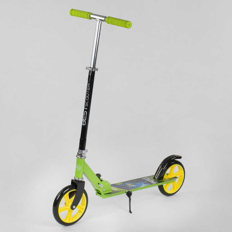 

Самокат двухколесный Best Scooter с Pu колесами и резиновыми грипсами Light green (87723)