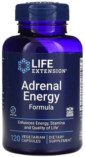 Акція на Life Extension Adrenal Energy Formula Комплекс адаптогенов 120 веганских капсул від Stylus