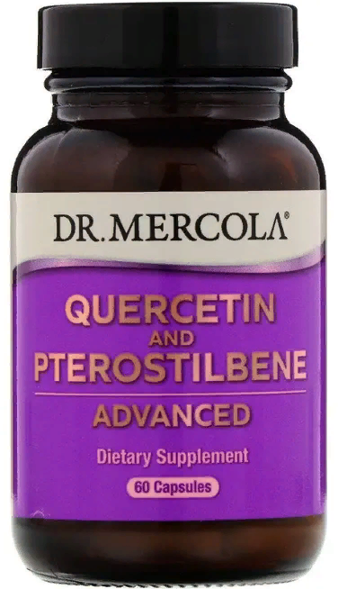 Акція на Dr. Mercola Quercetin and Pterostilbene 250 mg / 25 mg Кверцетин и птеростильбен 60 капсул від Stylus