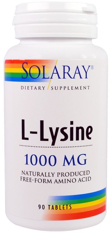 

Solaray L-Lysine, 1000 mg, 90 Tablets (SOR04860)