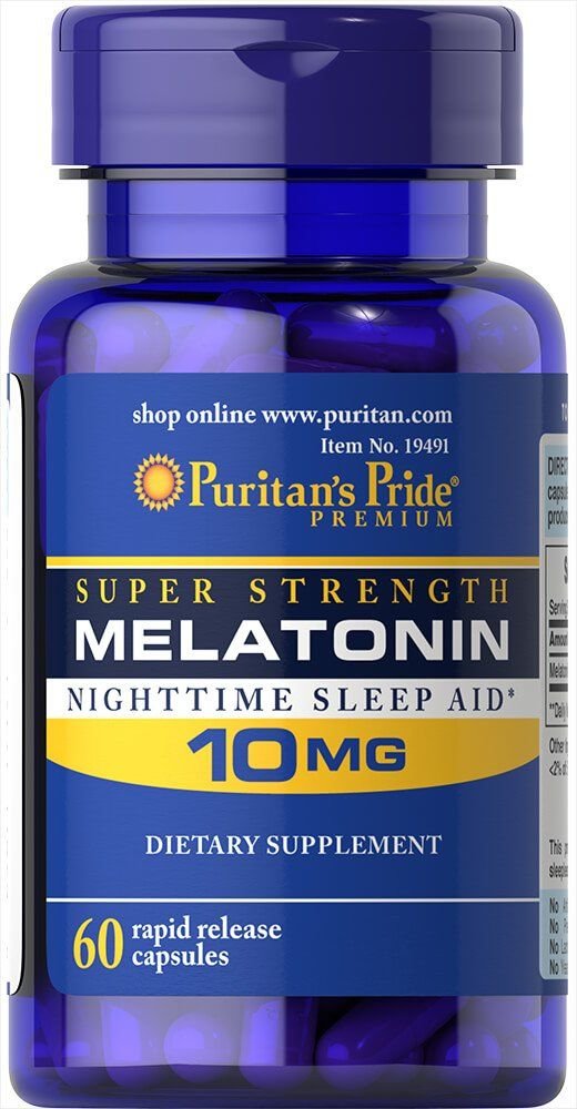 

Puritan's Pride Melatonin 10 mg 60 Caps