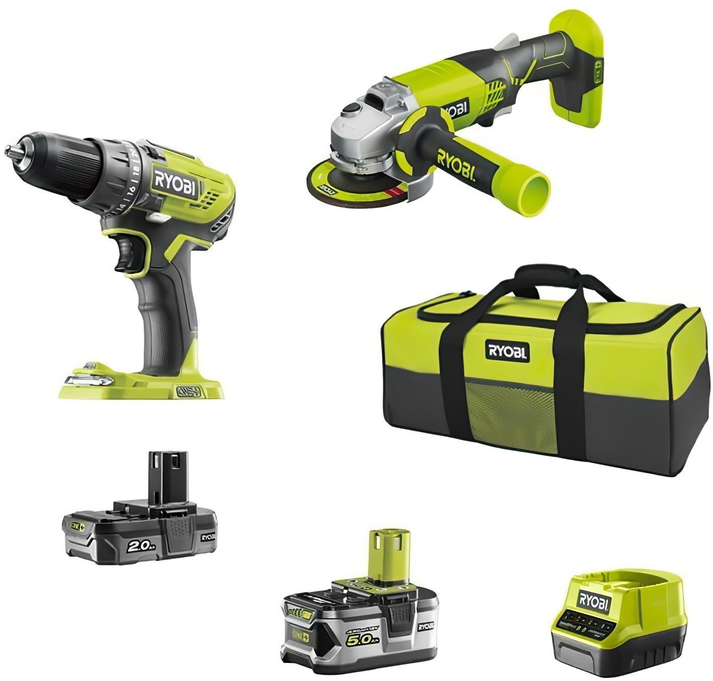 

Набір інструментів Ryobi ONE+ R18DDAG-252S (5133003819)