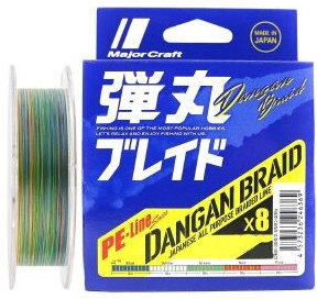 

Шнур Major Craft Dangan Braid X8 200m #1.2/0.16mm 25lb/9.8kg