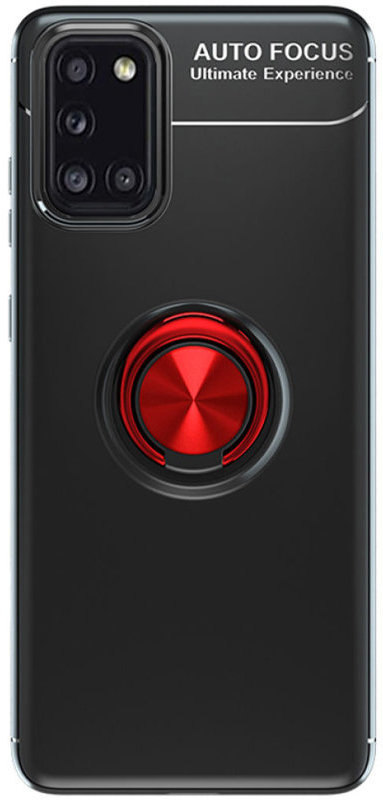 

Tpu Case Tpu Pc Deen ColorRing Magnetic Holder Black/Red for Samsung A315 Galaxy A31