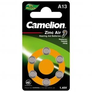 

PR48 / A13 Zinc-Air 6шт Camelion (A13-BP6)