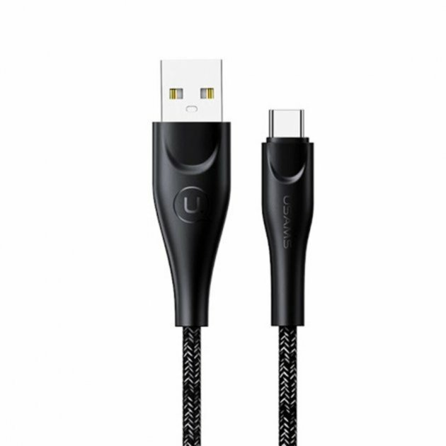 Акція на Usams Usb Cable to USB-C Braided Data and Charging 1m Black (US-SJ392) від Stylus