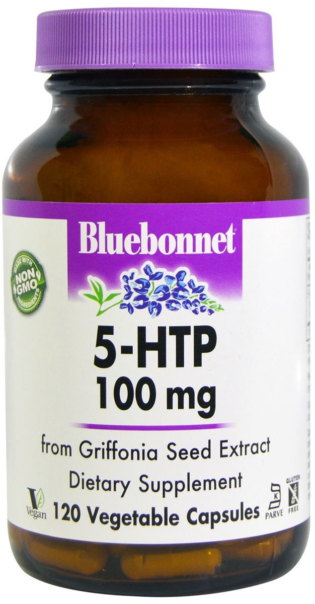 Акція на Bluebonnet Nutrition 5-HTP 100 mg, 120 Vegetable Capsules (BLB0053) від Stylus