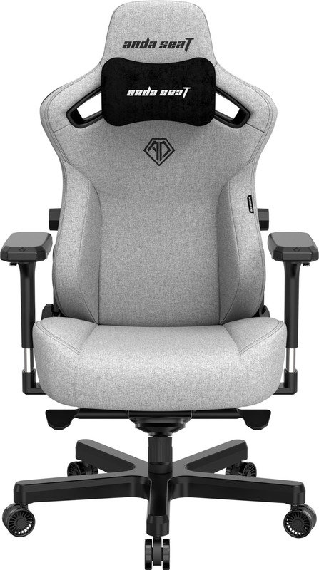 Акція на Кресло игровое Anda Seat Kaiser 3 Size L Grey Fabric (AD12YDC-L-01-G-PV/F) від Stylus