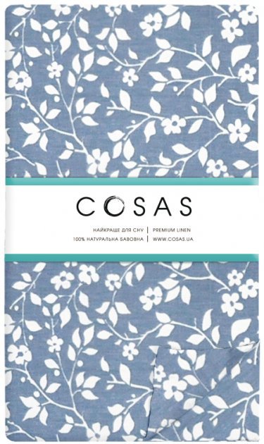 

Простынь Cosas Flowers white blue 120х60 см (4822052080764)