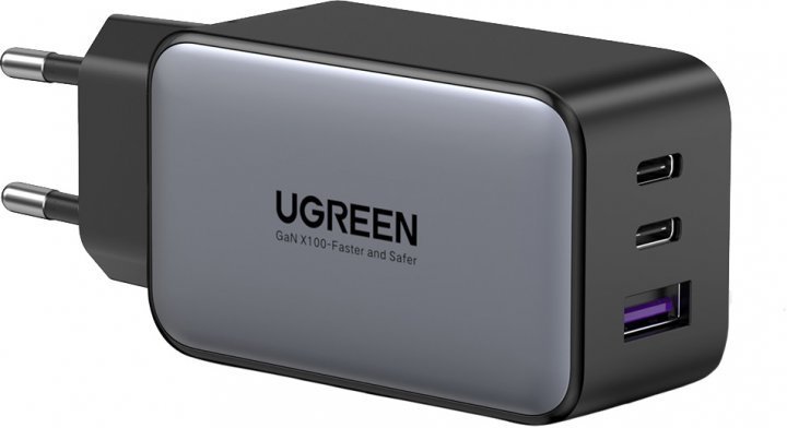 Акція на Ugreen Wall Charger 2xUSB-C+USB CD244 65W Gray (10335) від Stylus