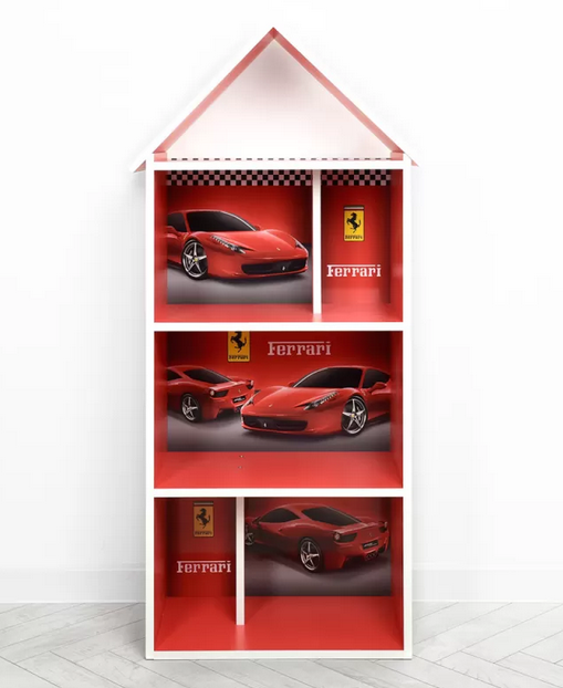 Акція на Деревянный домик-полка Bambi H 2020-18-2 Ferrari Красный від Stylus