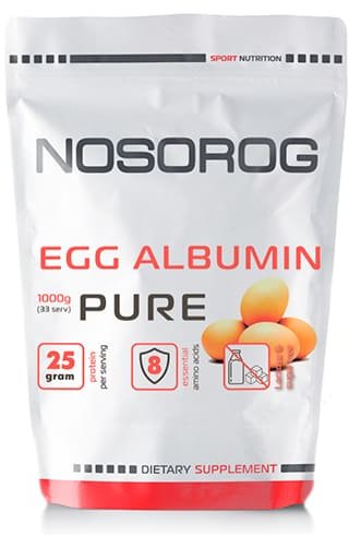 

Nosorog Nutrition Egg Albumin 1000 g /33 servings/ Pure