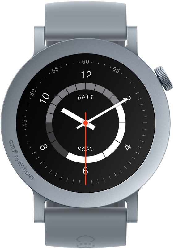 Акція на Cmf by Nothing Watch Pro 2 Ash Grey Flat Bezel with Grey Liquid Silicon Strap від Y.UA