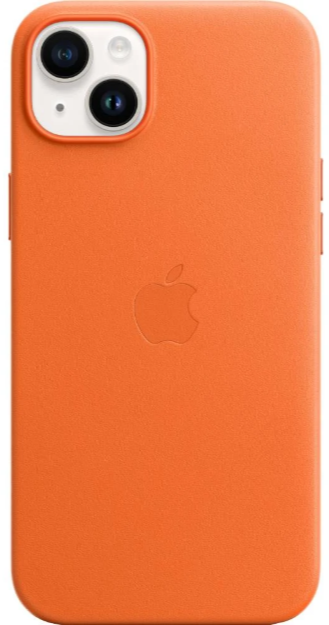 

Apple iPhone 14 Plus Leather Case with MagSafe - Orange (MPPF3ZE/A)