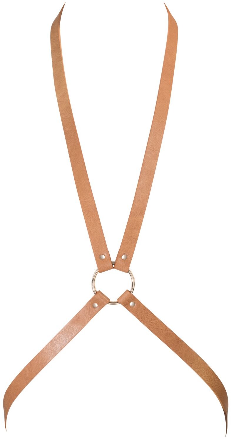 

Портупея Bijoux Indiscrets Maze - 8 Harness Brown, экокожа