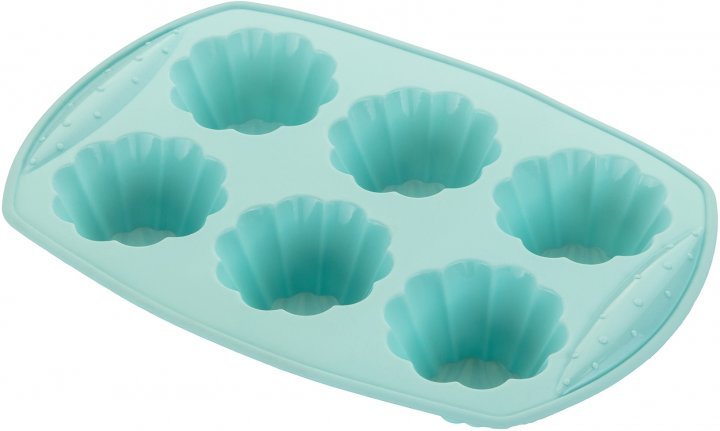 

Форма для выпечки маффинов Ardesto Tasty baking на 6 шт. 30x21x4 см силикон (AR2318T)