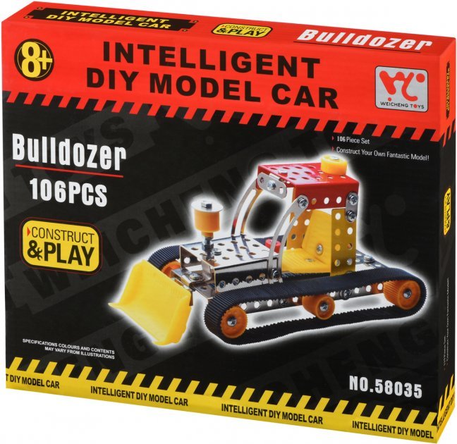 

Металлический конструктор Same Toy Inteligent Diy Model Car Бульдозер 106 элементов (58035Ut)