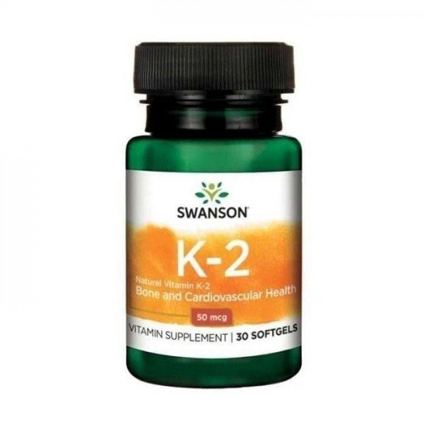 

Swanson Ultra Natural Vitamin K2 50 mcg Вітамін К2 30 гелевих капсул