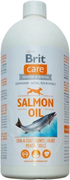 Акція на Масло лосося Brit Care для собак, блеск шерсти и здоровье кожи 1 л (8594031442868) від Stylus