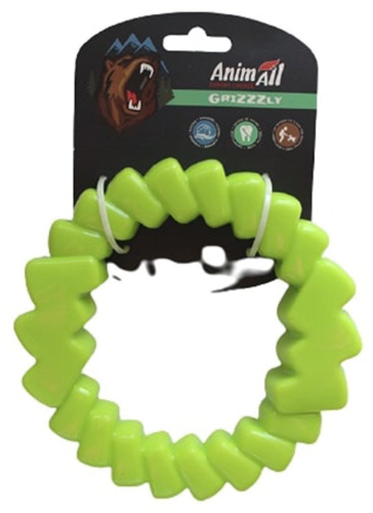

Игрушка AnimAll GrizZzly 9772 мотивационное кольцо для собак 16.5х16.5х4.2 см PS8030 зеленое (141283)