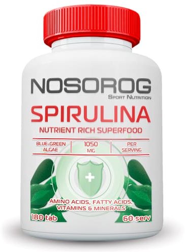 

Nosorog Nutrition Spirulina Спирулина 180 таблеток