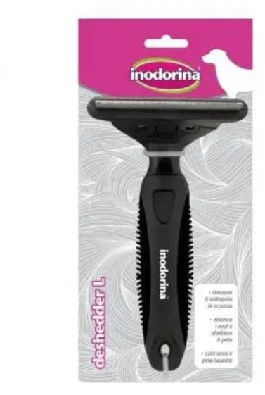 Акція на Щетка для собак Inodorina Deshedder Cane Xl (8031398125657) від Stylus