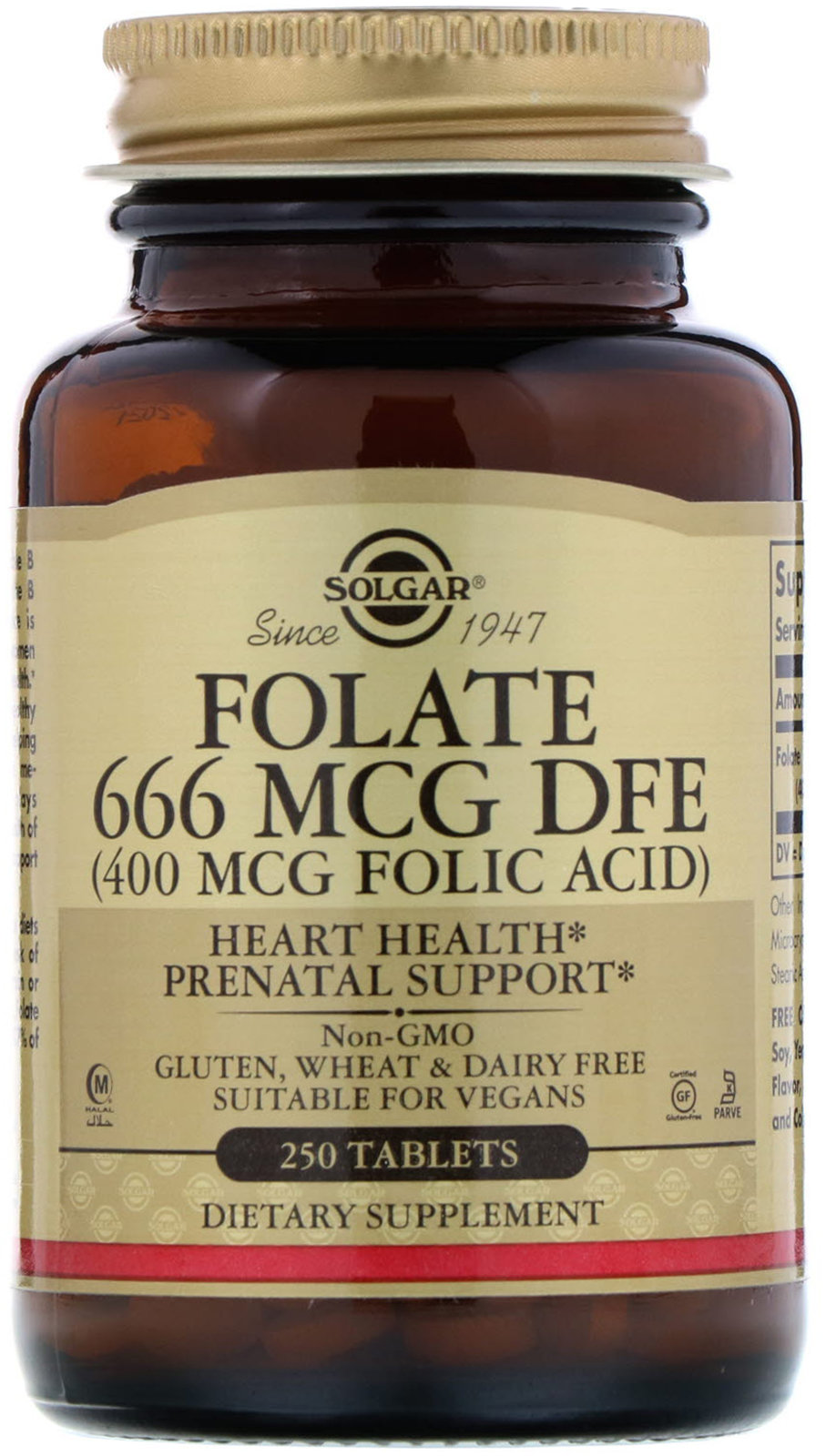 

Solgar Folic Acid, 400 mcg, 250 Tab Фолієва кислота (SOL-01081)