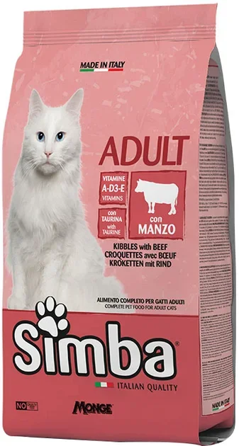 Акція на Сухой корм для кошек Monge Simba cat с говядиной 20 кг (8009470016094) від Stylus