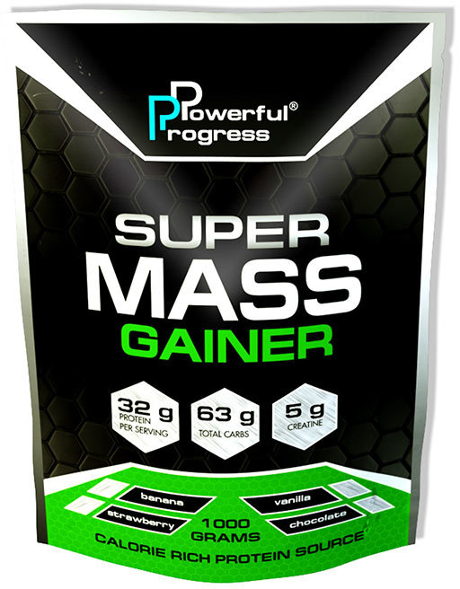 

Powerful Progress Super Mass Gainer 1000 g /10 servings/ Banana