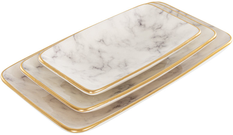 

Блюдо Alba ceramics Marble набор 3 шт. 17 см 25 см 30 см (769-027)