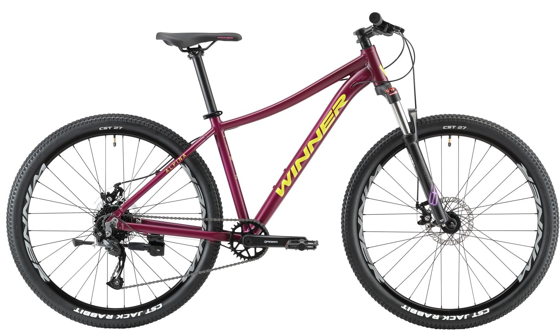 Акція на Велосипед 27,5" Winner Alpina 14,5" фиолетовый 2022 від Stylus