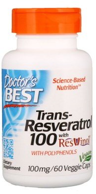 Акція на Doctor's Best Trans-Resveratrol 100 100 mg 60 Veggie Caps Ресвератрол від Stylus