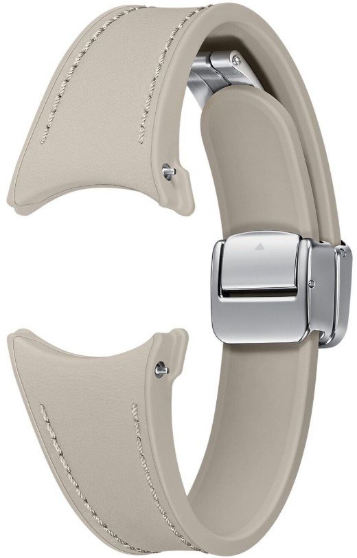 Акція на Ремінець Samsung D-Buckle Hybrid Eco-Leather Band (20mm, S/M) Etoupe for Samsung Watch 4 / 5 / 6 (ET-SHR93SAEGEU) від Y.UA