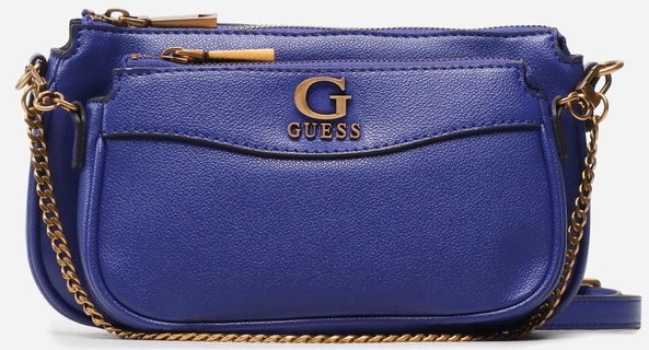 

Женская сумка кросс боди Guess Nell Double Pouch Crossbody синяя (HWVB8678700-VIO)