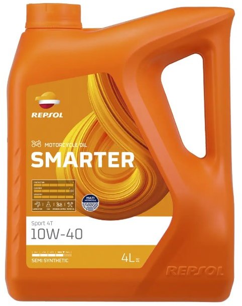 

Олія для мототехніки Repsol Smarter Sport 4T 10W-40 (5х4Л)