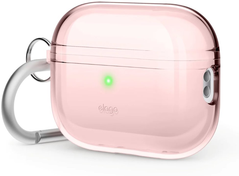 Акция на Чохол для навушників Elago Clear Hang Case Lovely Pink (EAPP2CL-HANG-LPK) для Apple AirPods Pro 2 от Y.UA