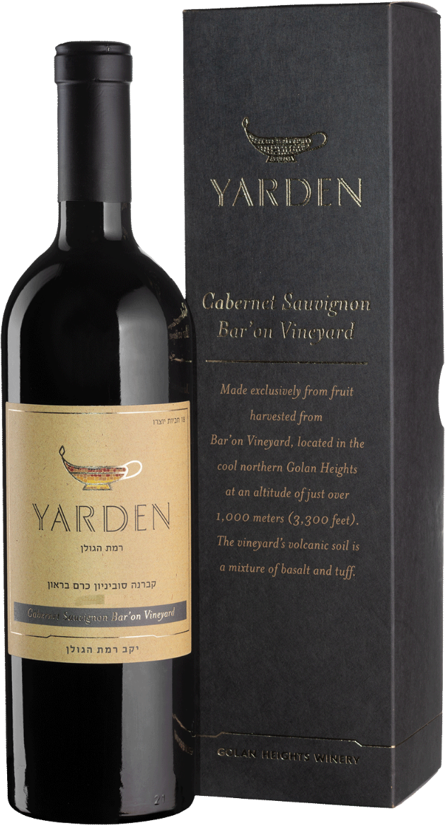 

Вино Yarden Cabernet Sauvignon Bar’on Vineyard Yarden 2019 червоне сухе gift box 0.75 л (BWR6622)