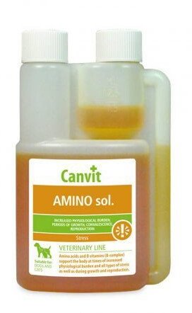 Акція на Комплекс вітамінів Сanvit Amino sol в період навантажень, росту, вагітності та лактації 1 л (b57101) від Y.UA