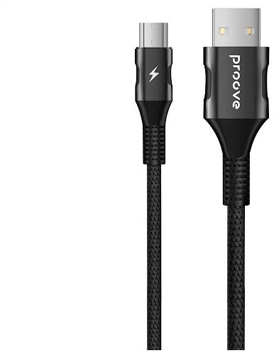 Акція на Proove Usb Cable to microUSB Braided Scout 2.4A 1m Black від Stylus