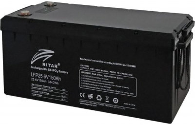 

Ritar 25.6V 150Ah (LFP25.6V150Ah G2)