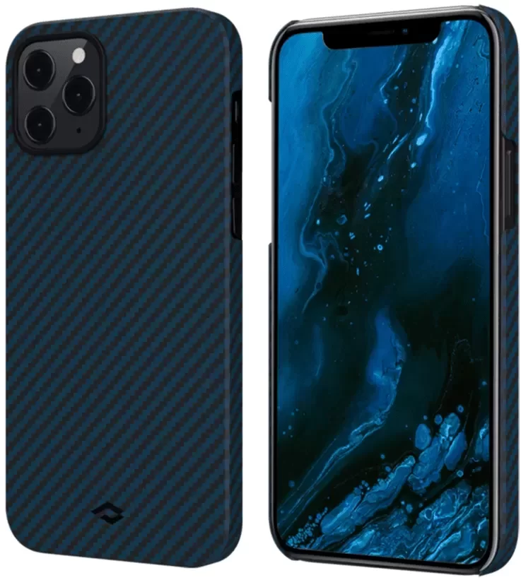 

Pitaka MagEZ Case Twill Black/Blue (KI1208P) for iPhone 12 Pro