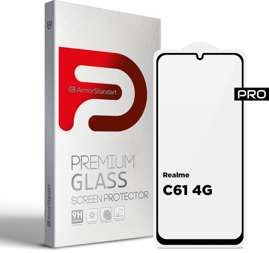 

ArmorStandart Tempered Glass Pro Black for Realme C61 4G (ARM80507)