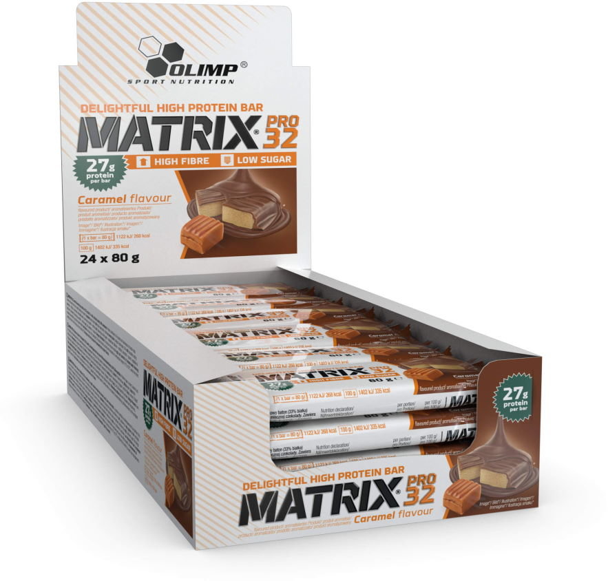 

Протеиновые батончики Olimp Matrix Pro 32 24x80 g Caramel